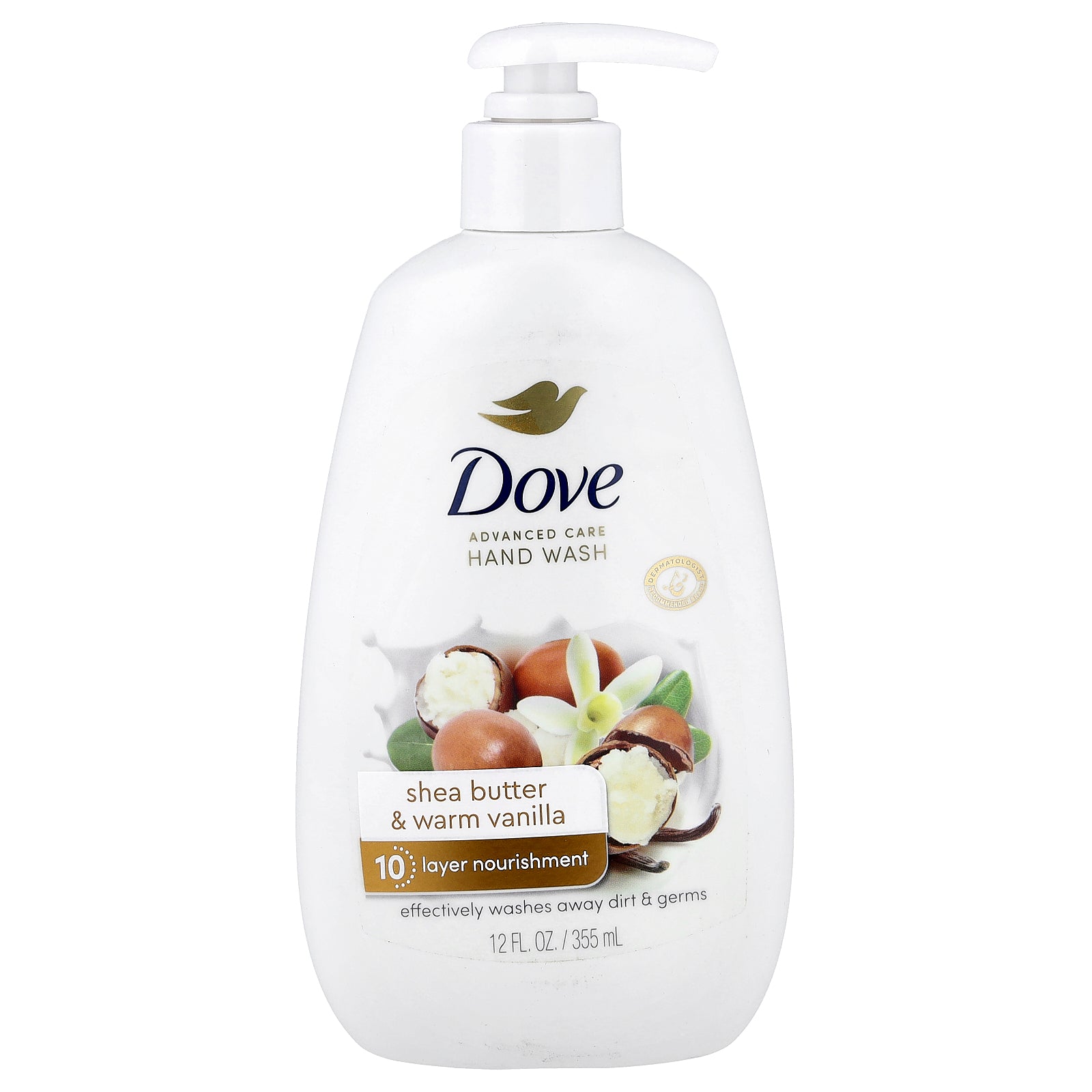 Dove, Advanced Care Hand Wash, Shea Butter & Warm Vanilla, 12 fl oz (355 ml)