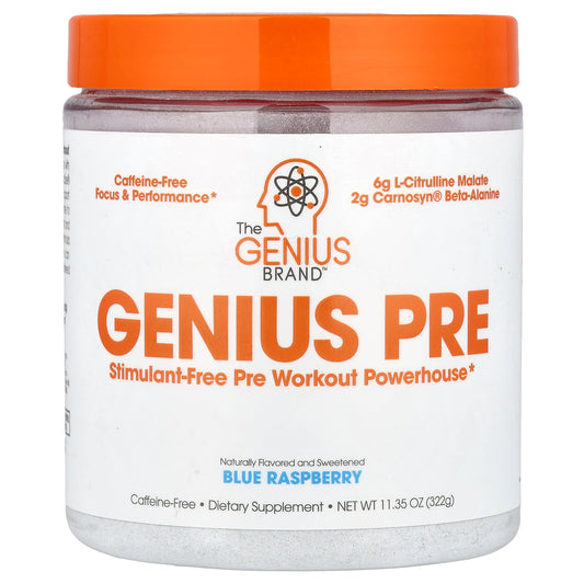 The Genius Brand, Genius Pre, Blue Raspberry, 11.35 oz (322 g)