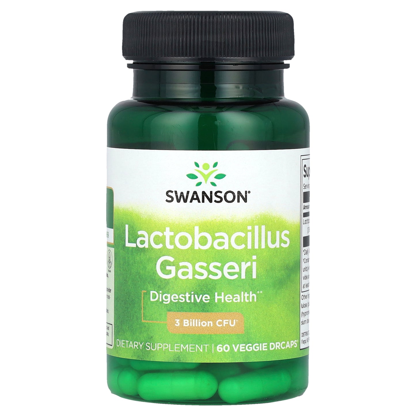 Swanson, Lactobacillus Gasseri, 3 Billion CFU, 60 Veggie DRcaps