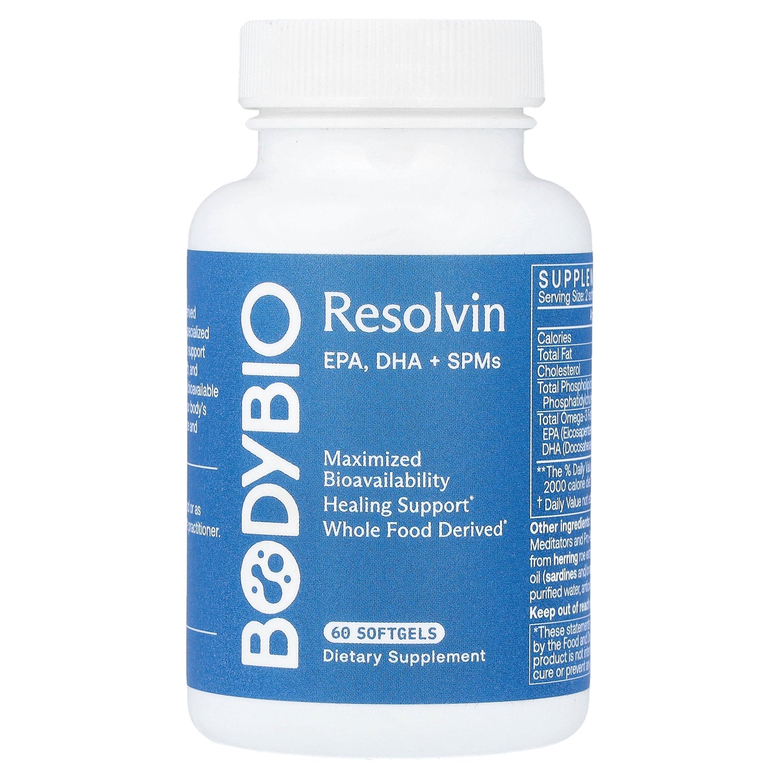 BodyBio, Resolvin, EPA, DHA + SPMs, 60 Softgels