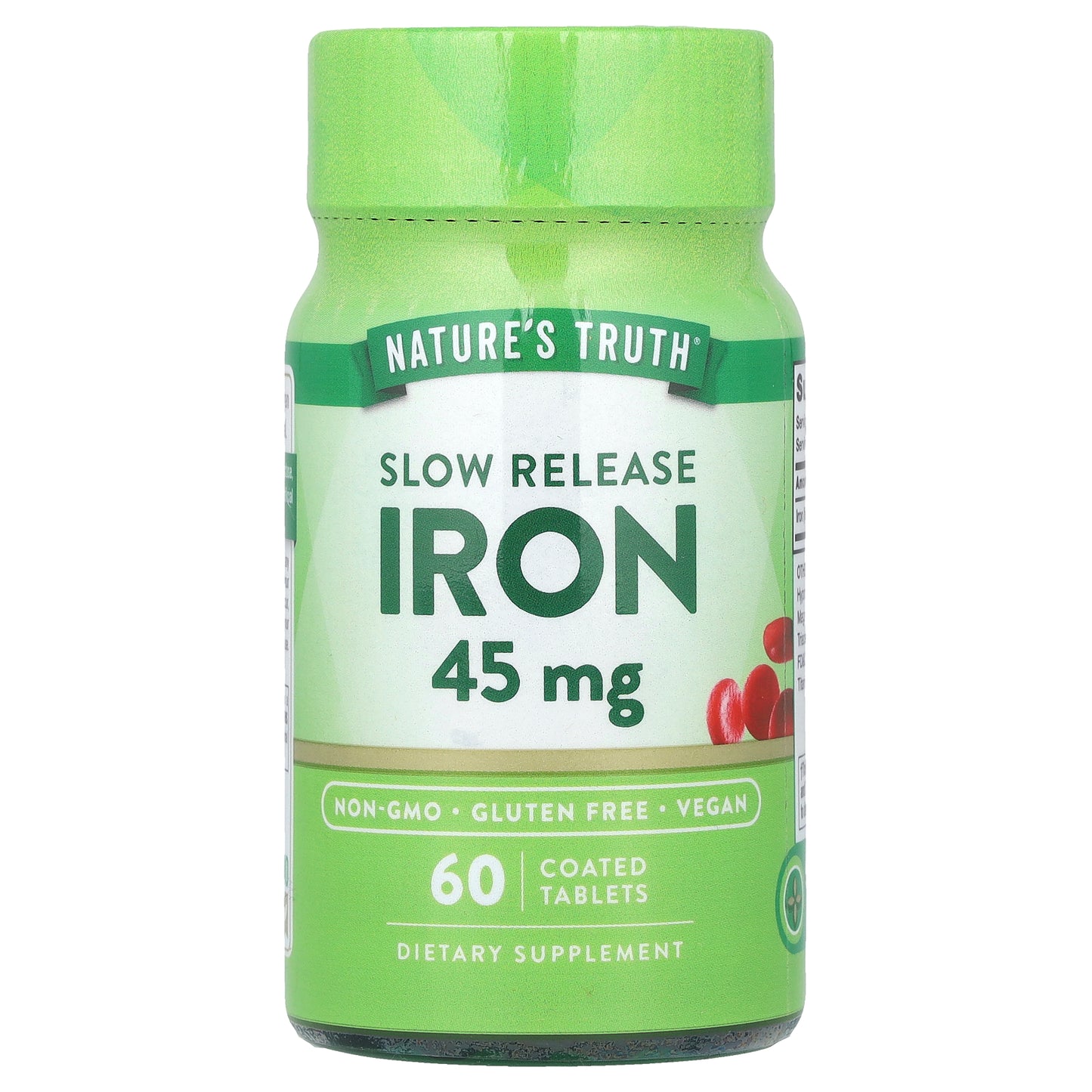 Nature's Truth, Slow Release Iron, 45 mg, 60 Coated Tablets