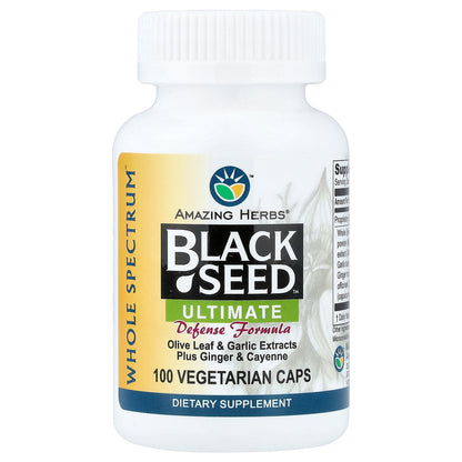 Amazing Herbs, Black Seed™, Ultimate Defense Formula, 100 Vegetarian Caps
