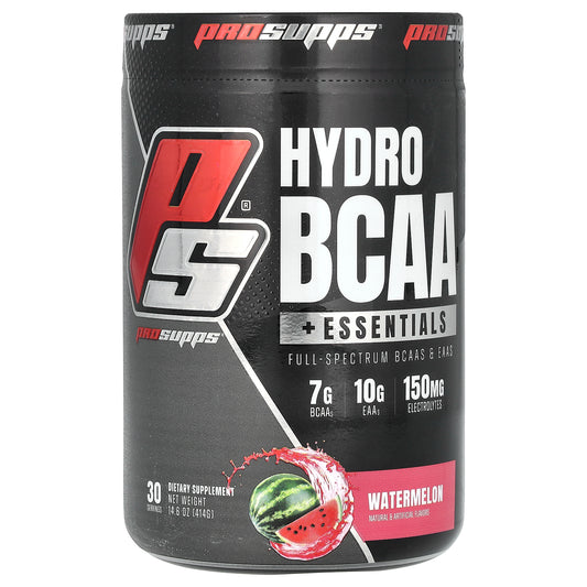 ProSupps, Hydro BCAA +Essentials, Watermelon, 14.6 oz (414 g)