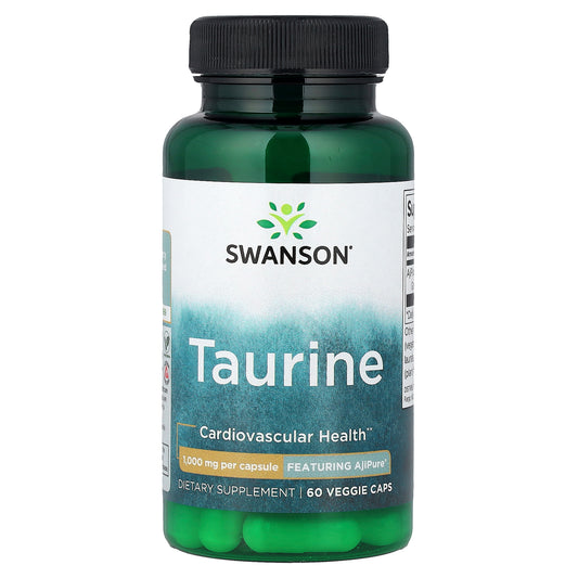 Swanson, Taurine , 1,000 mg , 60 Veggie Caps