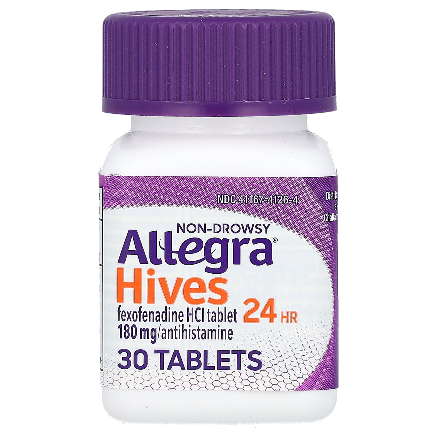 Allegra, Hives 24 HR, 180 mg , 30 Tablets