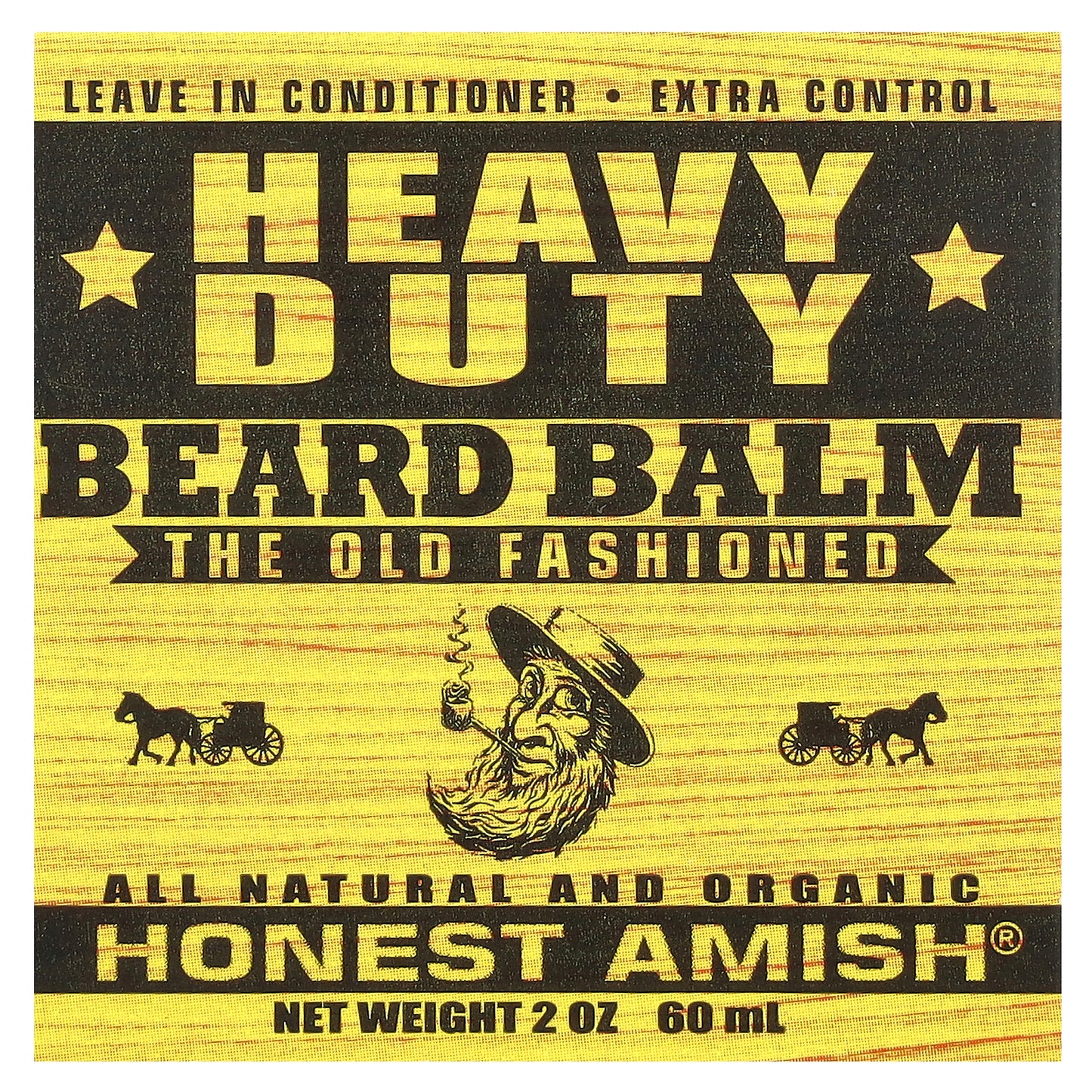 Honest Amish, Heavy Duty Beard Balm, 2 oz (60 ml)