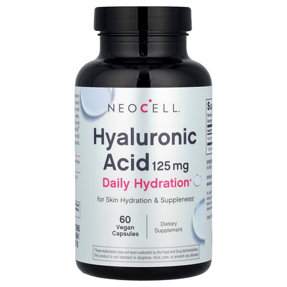 NeoCell, Hyaluronic Acid, 125 mg, 60 Vegan Capsules