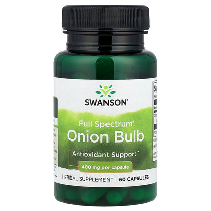 Swanson, Full Spectrum® Onion Bulb, 400 mg, 60 Capsules