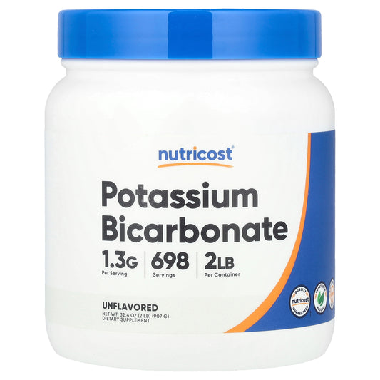 Nutricost, Potassium Bicarbonate, Unflavored, 32.4 oz (907 g)