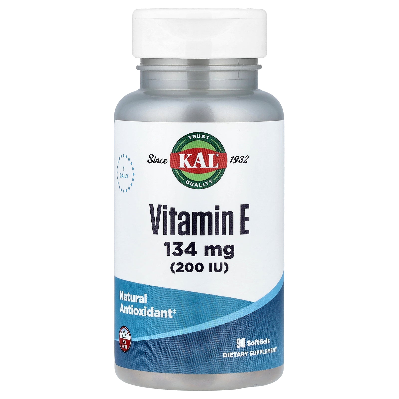 KAL, Vitamin E, 134 mg (200 IU), 90 Soft Gels