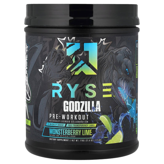 RYSE, Godzilla, Pre-Workout, Monsterberry Lime, 1.74 lbs (776 g)
