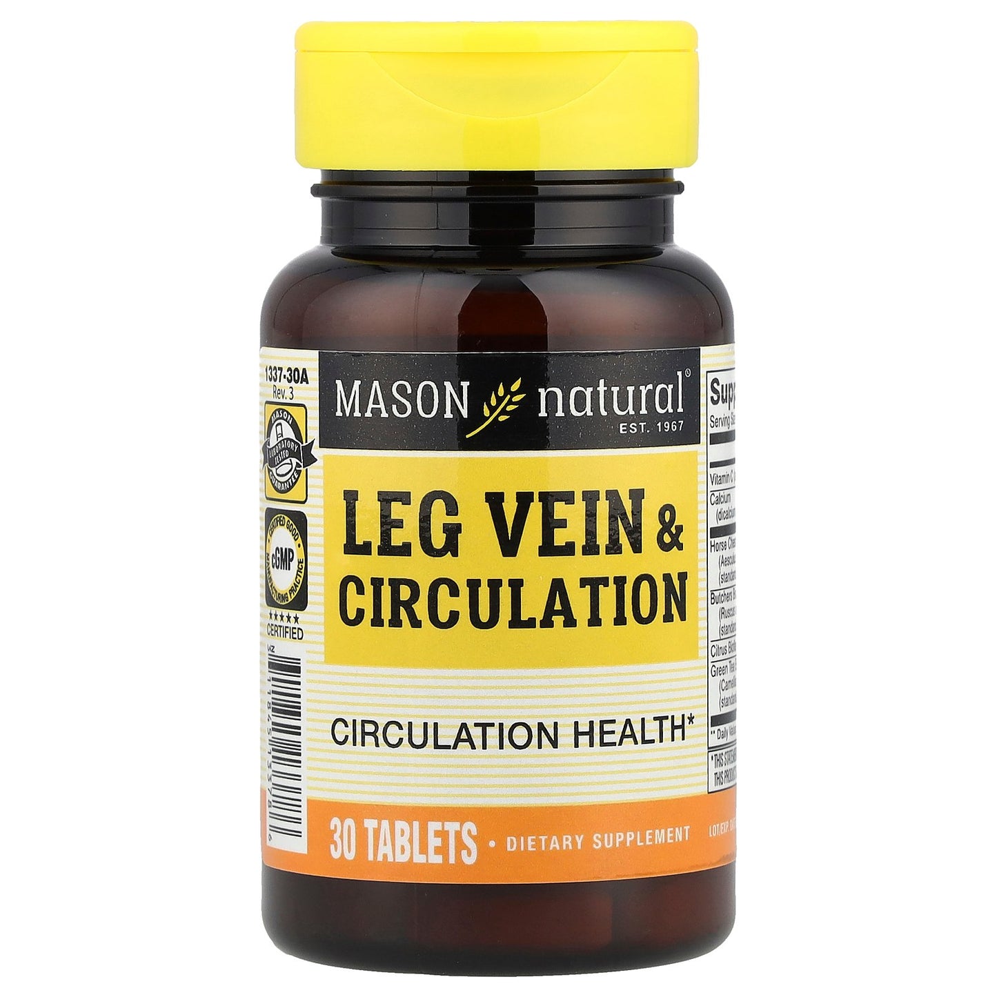 Mason Natural, Leg Vein & Circulation, 30 Tablets