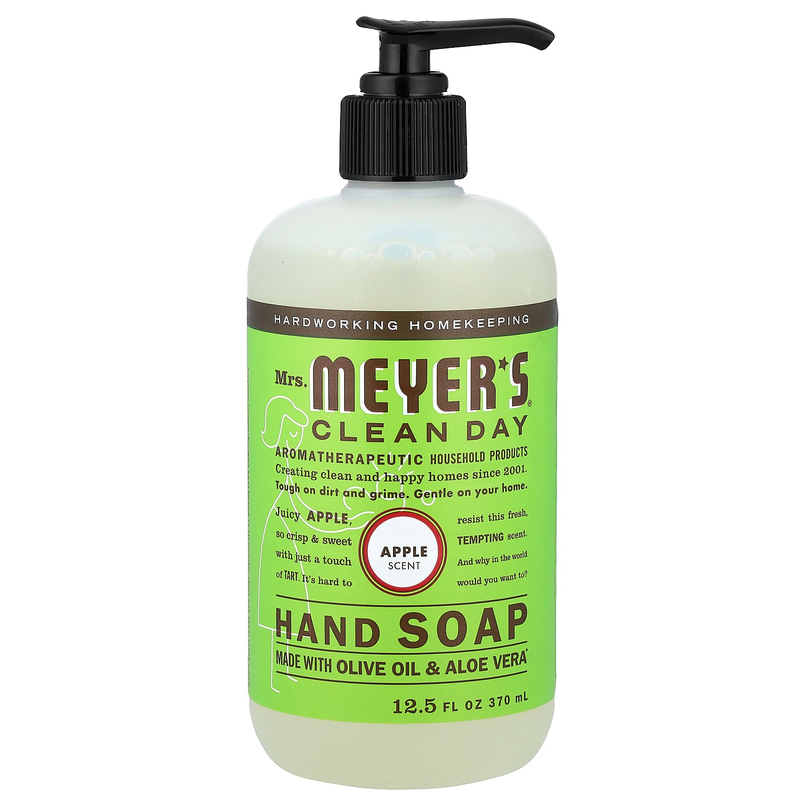 Mrs. Meyers Clean Day, Hand Soap, Apple , 12.5 fl oz (370 ml)