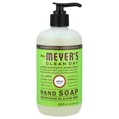 Mrs. Meyers Clean Day, Hand Soap, Apple , 12.5 fl oz (370 ml)
