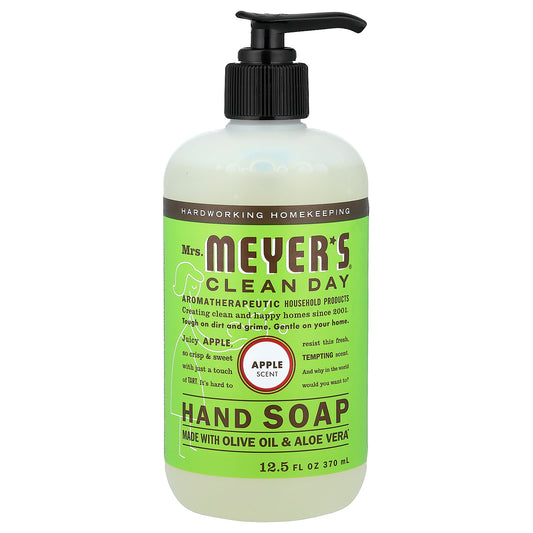 Mrs. Meyers Clean Day, Hand Soap, Apple , 12.5 fl oz (370 ml)