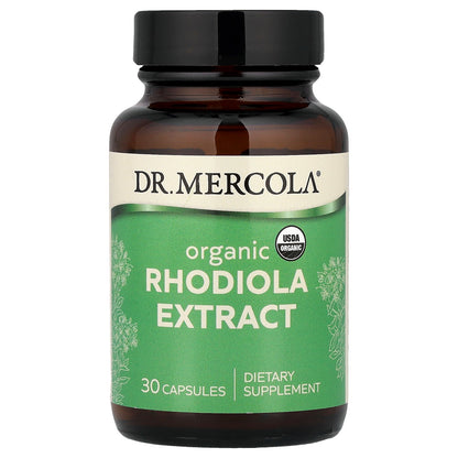 Dr. Mercola, Organic Rhodiola Extract, 30 Capsules (340 mg per Capsule)