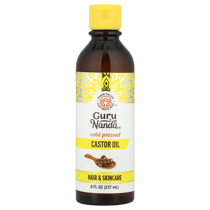 GuruNanda, Cold Pressed Castor Oil, 8 fl oz (237 ml)