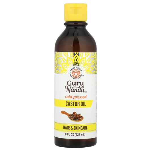 GuruNanda, Cold Pressed Castor Oil, 8 fl oz (237 ml)