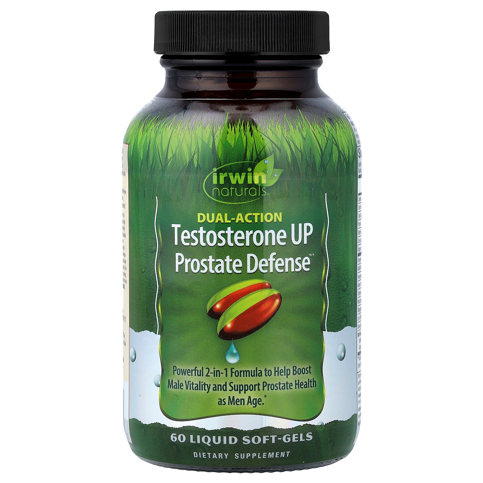 Irwin Naturals, Testosterone UP Prostate Defense™, Dual-Action, 60 Liquid Soft-Gels