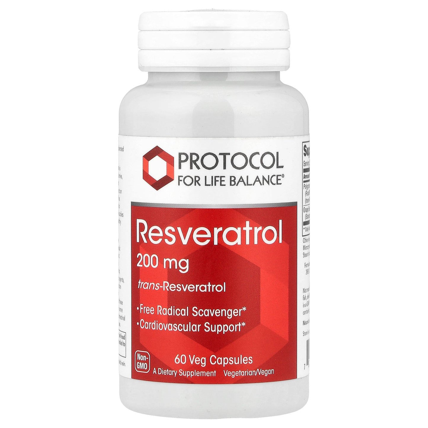 Protocol for Life Balance, Resveratrol, 60 Veg Capsules