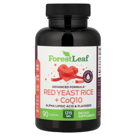 Forest Leaf, Red Yeast Rice + CoQ10, 90 Capsules