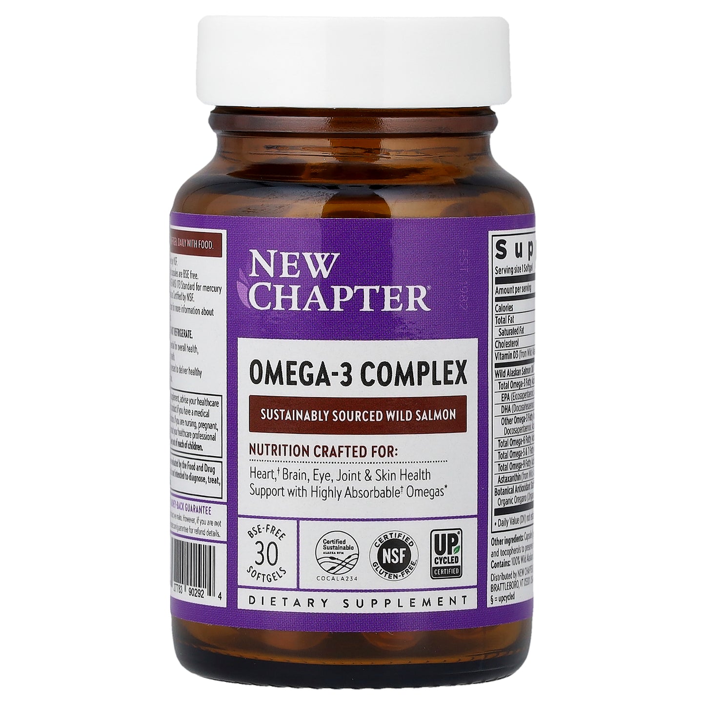New Chapter, Omega-3 Complex, 30 BSE-Free Softgels