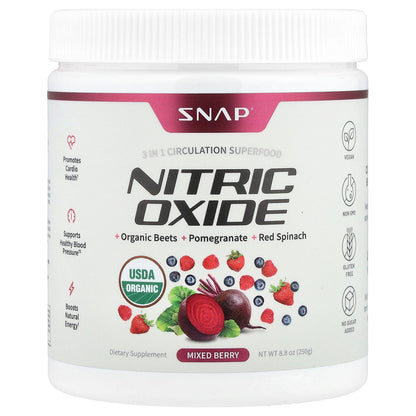 Snap Supplements, Nitric Oxide, Mixed Berry , 8.8 oz (250 g)