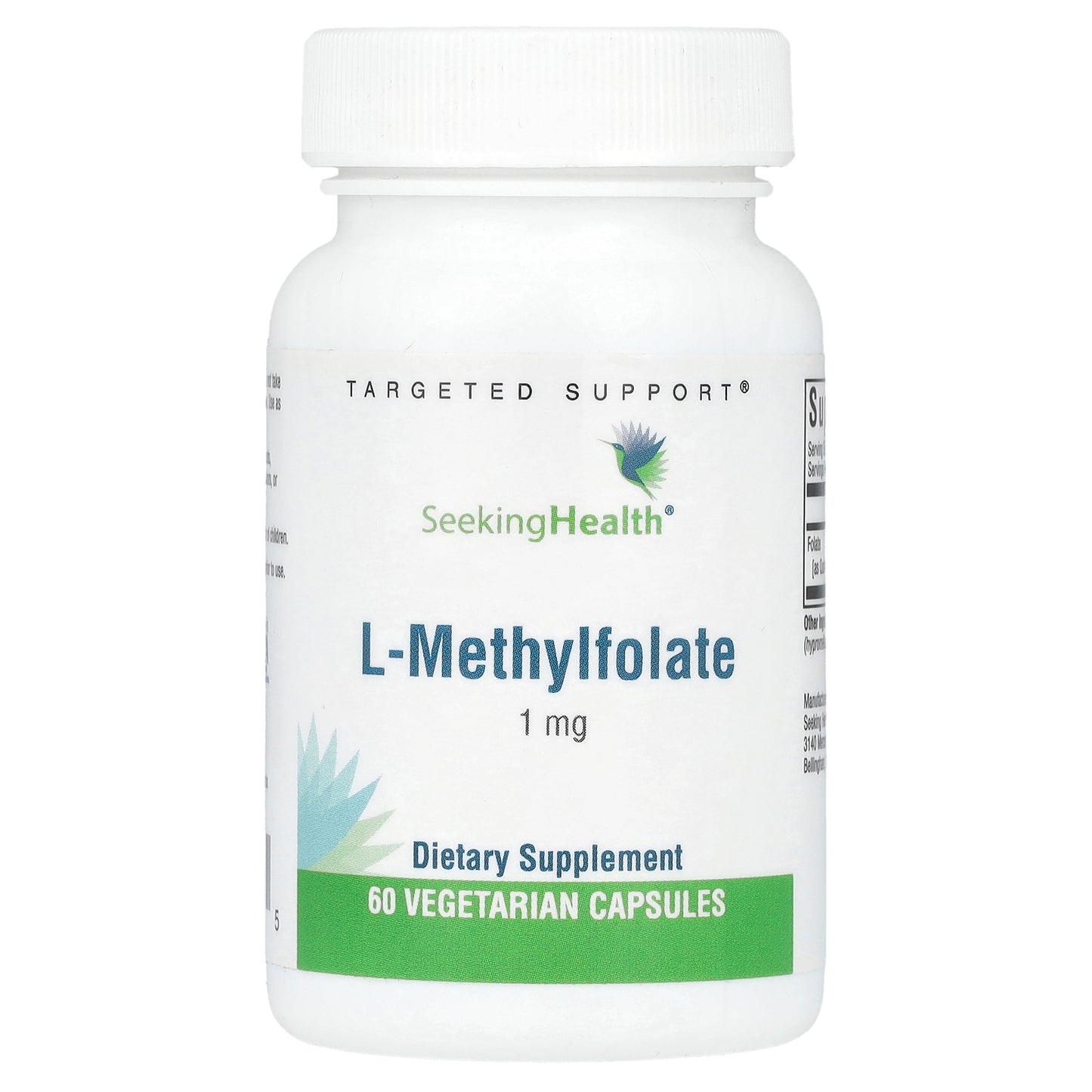 Seeking Health, L-Methylfolate, 1 mg, 60 Vegetarian Capsules