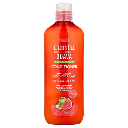 Cantu, Guava Scalp Relief Conditioner, For Natural Curls, Coils & Waves , 13.5 fl oz (400 ml)