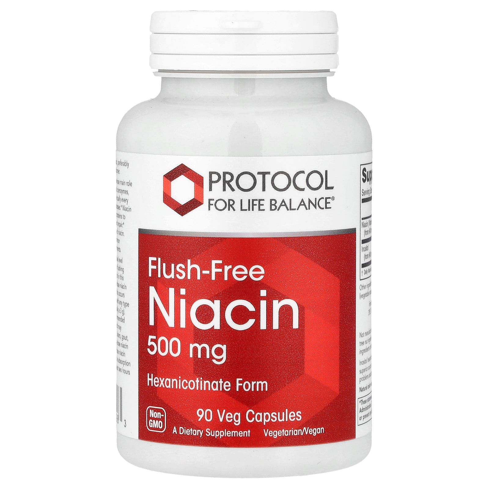 Protocol for Life Balance, Flush-Free Niacin, 90 Veg Capsules