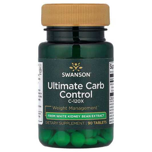 Swanson, Ultimate Carb Control C-120X, 90 Tablets (33.3 mg per Tablet)