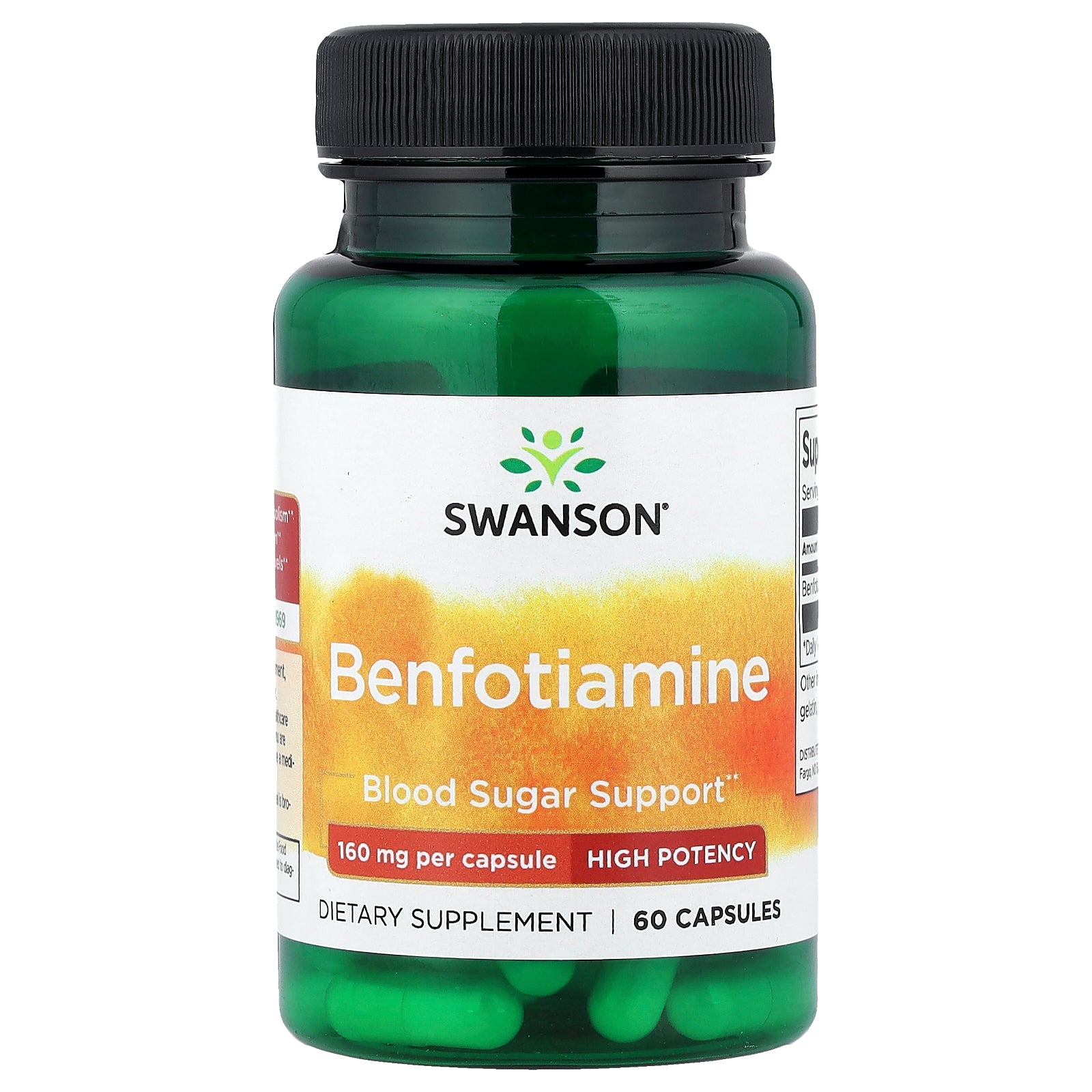 Swanson, Benfotiamine, High Potency, 160 mg, 60 Capsules