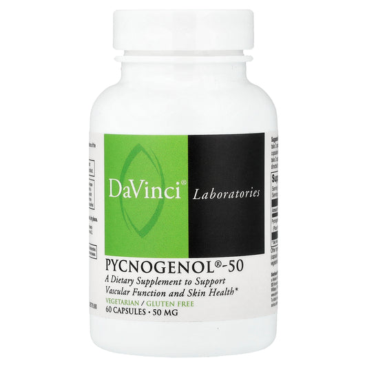 DaVinci Laboratories, Pycnogenol®-50, 50 mg, 60 Capsules