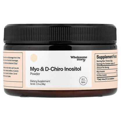 Wholesome Story, Myo & D-Chiro Inositol Powder, 2.33 oz (66 g)