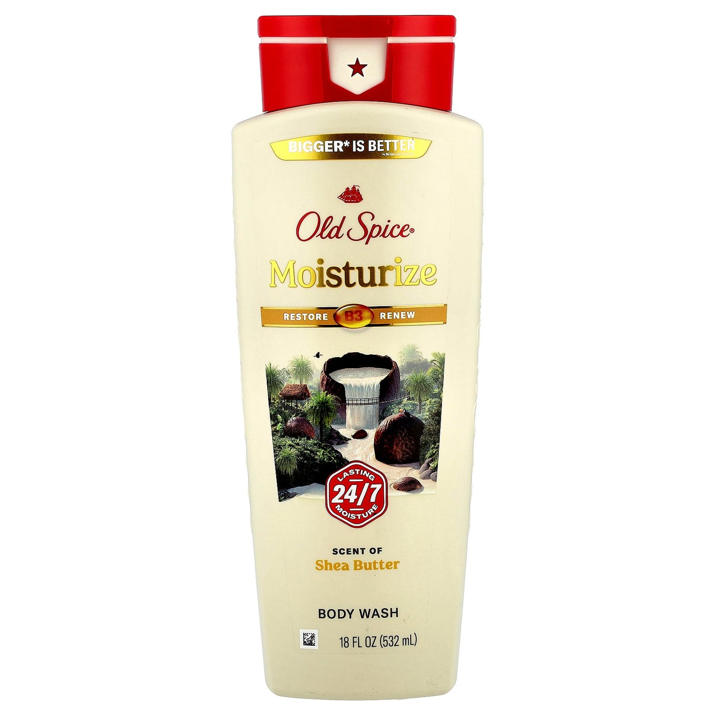 Old Spice, Body Wash, Moisturize, Shea Butter, 18 fl oz (532 ml)