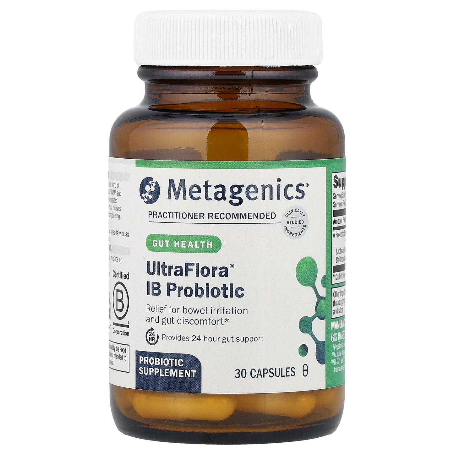 Metagenics, UltraFlora® IB Probiotic, 30 Capsules