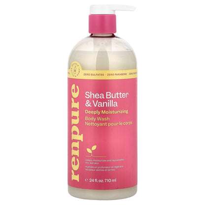 Renpure, Shea Butter & Vanilla, Deeply Moisturizing Body Wash, 24 fl oz (710 ml)