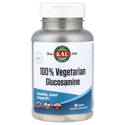 KAL, 100% Vegetarian Glucosamine, 1,000 mg, 60 Tablets