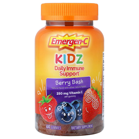Emergen-C, Kidz, Daily Immune Support Gummies, Berry Bash, 44 Gummies