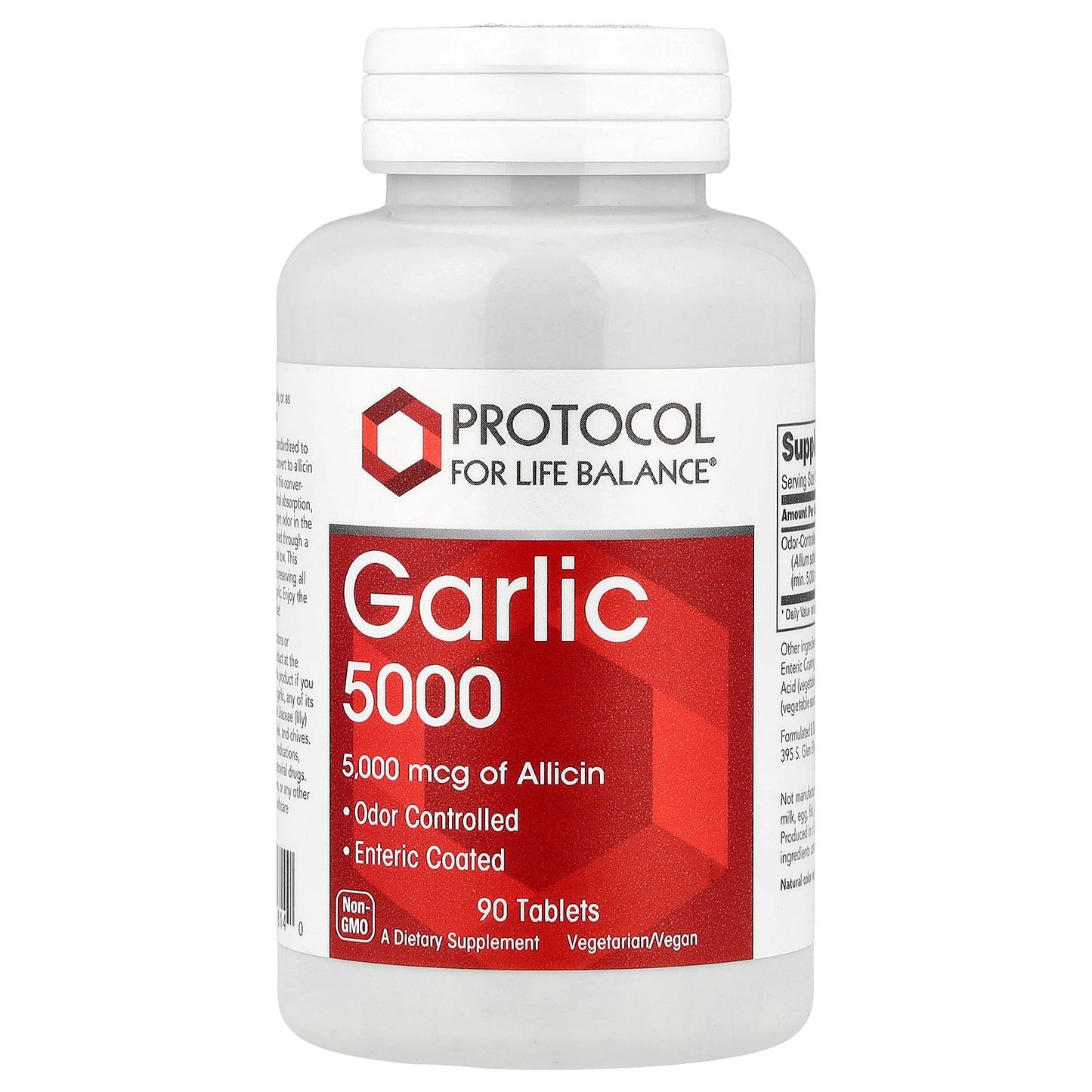 Protocol for Life Balance, Garlic 5000, 5,000 mcg, 90 Tablets