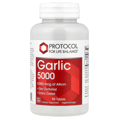 Protocol for Life Balance, Garlic 5000, 5,000 mcg, 90 Tablets