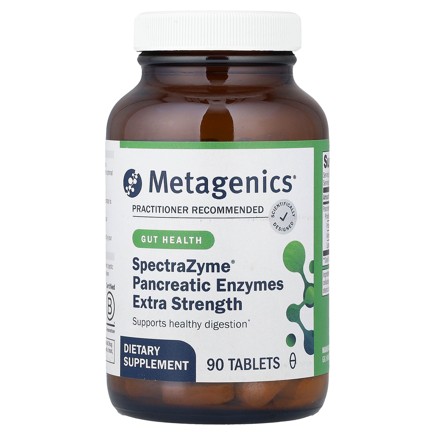 Metagenics, SpectraZyme® Pancreatic Enzymes, 90 Tablets