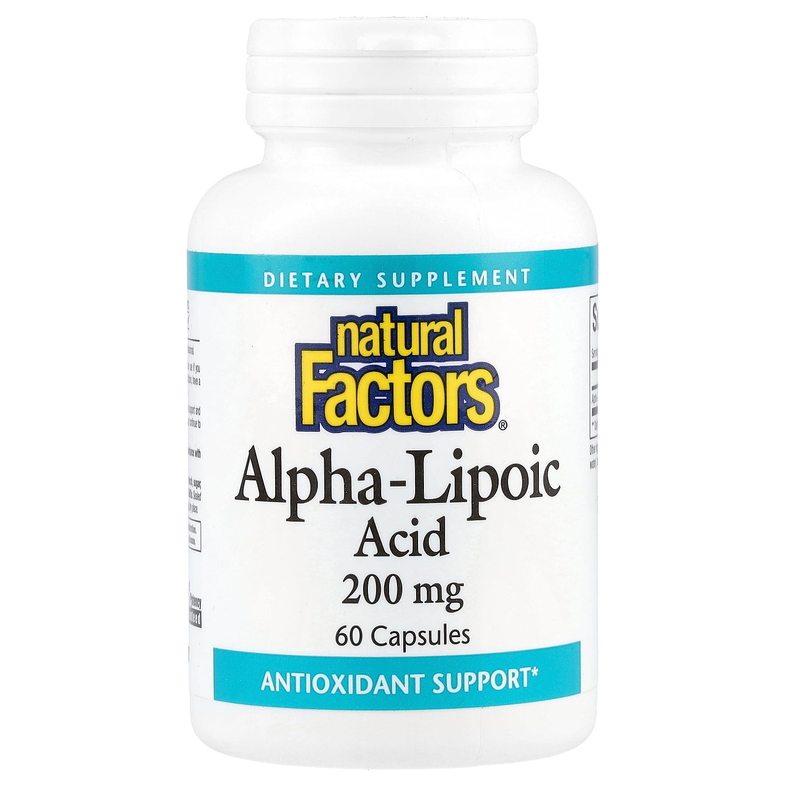 Natural Factors, Alpha-Lipoic Acid, 200 mg, 60 Capsules