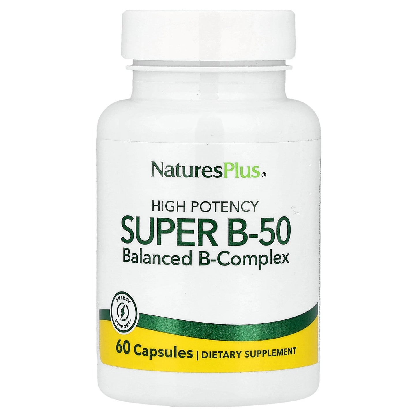 NaturesPlus, Super B-50, 60 Capsules