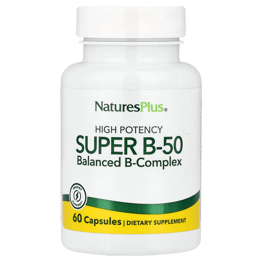 NaturesPlus, Super B-50, 60 Capsules