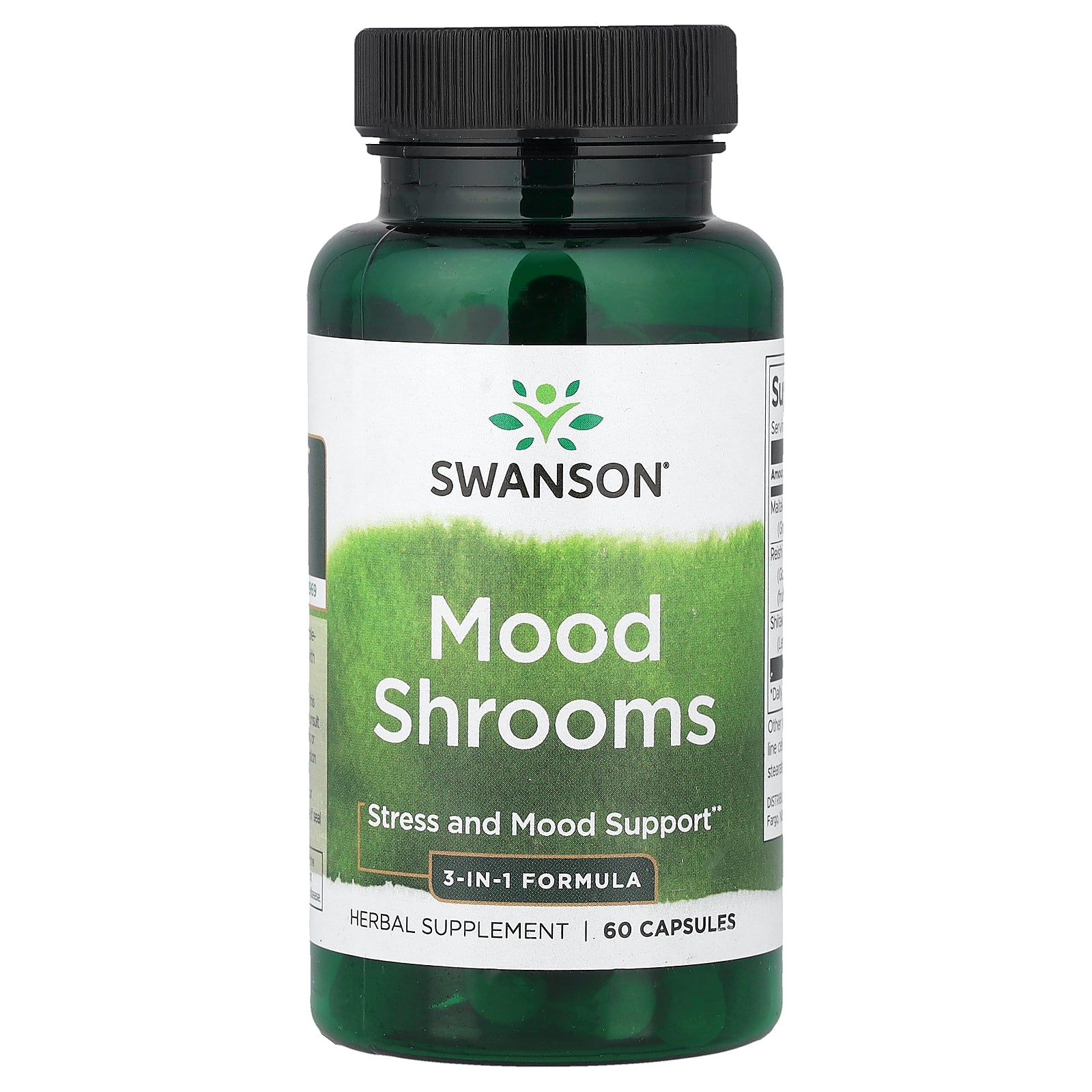 Swanson, Mood Shrooms, 60 Capsules