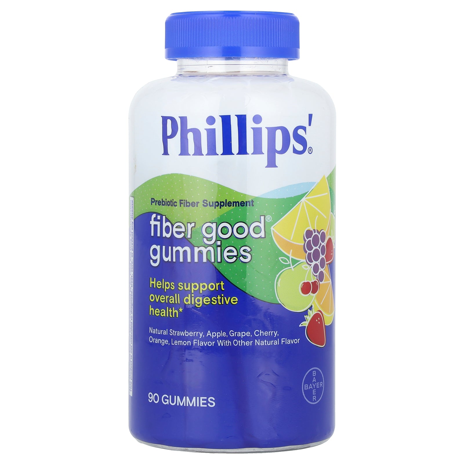 Phillip's, Fiber Good® Gummies, Assorted Flavors, 90 Gummies