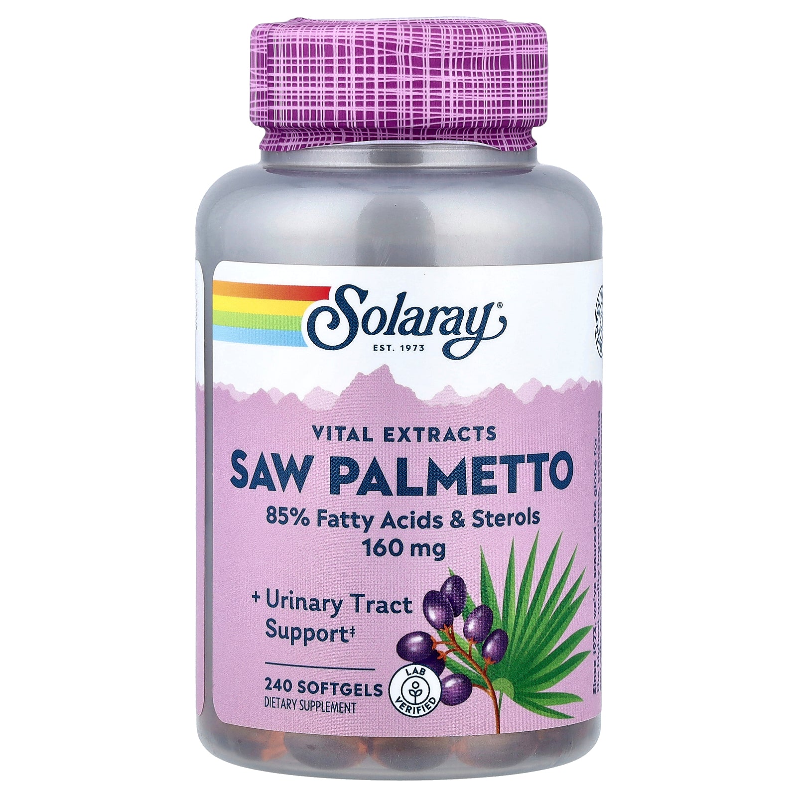 Solaray, Vital Extracts, Saw Palmetto, 160 mg, 240 Softgels