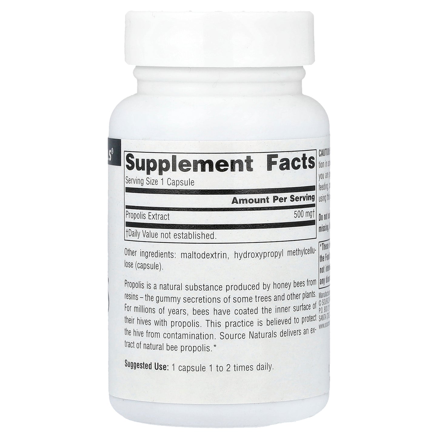 Source Naturals, Propolis Extract, 500 mg, 60 Capsules