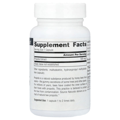 Source Naturals, Propolis Extract, 500 mg, 60 Capsules